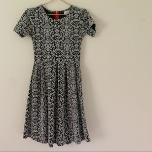 LULAROE Amelia Black and White Print